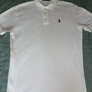 Polo by Ralph Lauren White Polo Shirt with Navy Pony